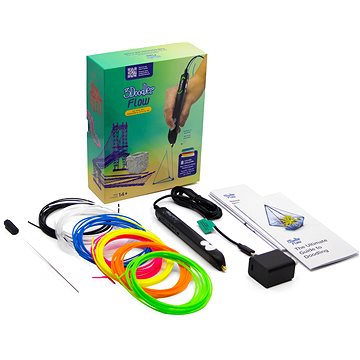 3Doodler 3D FLOW + 8 PLA utántöltő és 3D sablon