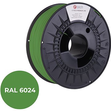 C-TECH PREMIUM LINE PETG 3D nyomtatószál, közlekedési zöld RAL6024