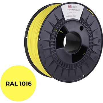 C-TECH PREMIUM LINE PLA 3D nyomtatószál, kénsárga RAL1016