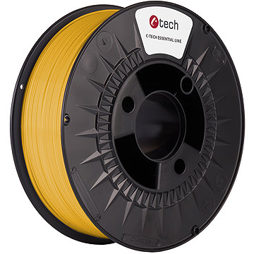 C-TECH ESSENTIAL LINE, PLA, sárga, 1,75 mm, 1 kg