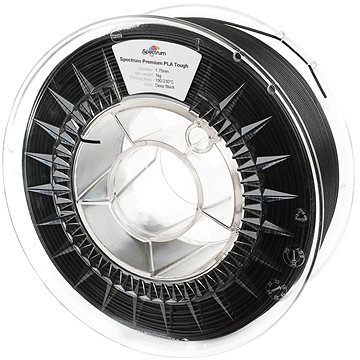Spectrum 3D nyomtatószál, PLA Tough, 1,75 mm, Deep Black, 1 kg