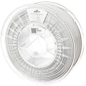 Spectrum 3D nyomtatószál, Premium PLA, 1,75 mm, Light Grey, 1 kg