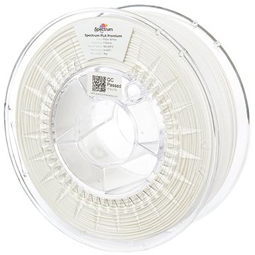Spectrum 3D nyomtatószál, Premium PLA, 1,75 mm, Polar White, 1 kg