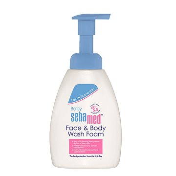SEBAMED BABY fürdető hab arcra és testre 400 ml