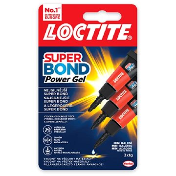 LOCTITE Super Bond Power Gel Mini Trio 3× 1g
