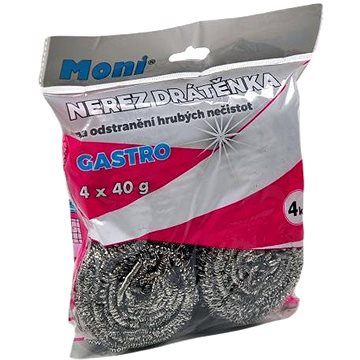 MONI edénysúroló, rozsdamentes acél, 4 x 40 g