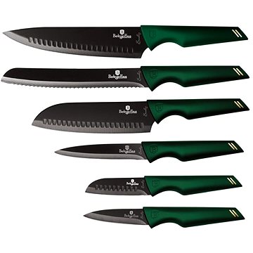 BerlingerHaus Emerald Collection Tapadásmentes felületű késkészlet, 6 db