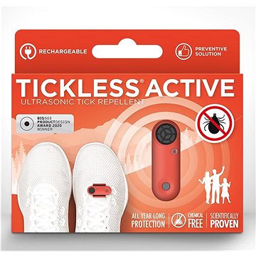 TickLess Active Ultrahangos kullancsriasztó - korallpiros