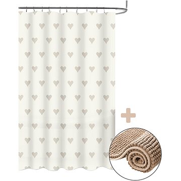 DuraHome PEVA 180×200 cm + szőnyeg CHENILL 40×60 cm