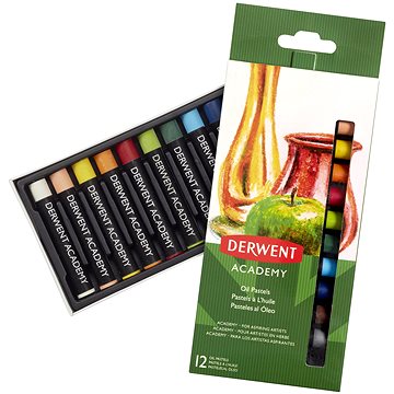 DERWENT Academy Oil Pastel Set 12 szín