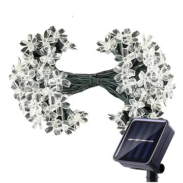 X-Site YHD-001 LED fényfüzér, virág, fehér, 5 m