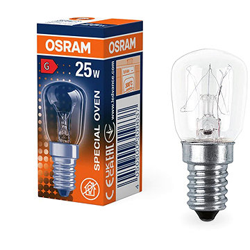OSRAM SPC.T26/57, E14, 25W, 300 °C, čirá