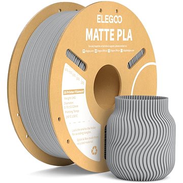 Elegoo PLA MATTE - 1,75mm, 1kg, Cardboard Spool, Slate Grey