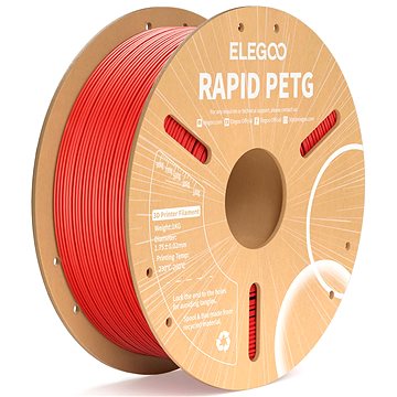 Elegoo RAPID PETG - 1,75mm, 1kg, Cardboard Spool, Red