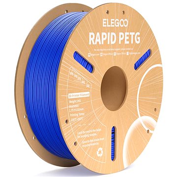 Elegoo RAPID PETG - 1,75mm, 1kg, Cardboard Spool, Blue