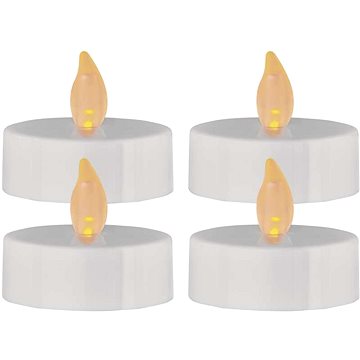EMOS LED dekoráció - teamécses, maxi, fehér, CR2032, beltéri, vintage, 4 db
