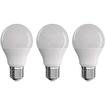 EMOS LED Classic A60 9W E27 meleg fehér 3 db izzó