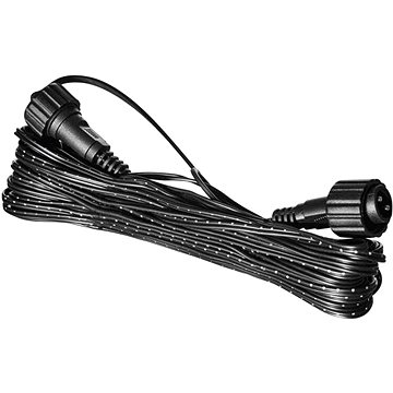 EMOS Hosszabbító kábel sorolható Standard fényfüzérekhez, fekete, 10 m, kültéri és beltéri - Fényfüzér