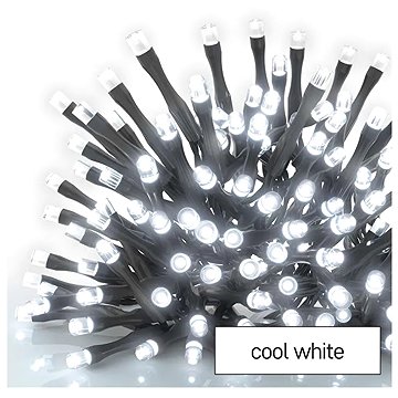 EMOS Standard LED sorolható karácsonyi fényfüzér, 5 m, kültéri és beltéri, hideg fehér