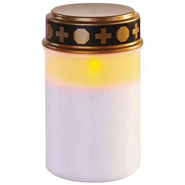 EMOS LED temetői gyertya, 12,5 cm, 2x C, beltéri és kültéri, vintage, időzítővel