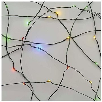 EMOS LED karácsonyi nano fényfüzér, zöld, 4 m, kültéri és beltéri, többszínű, időzítő