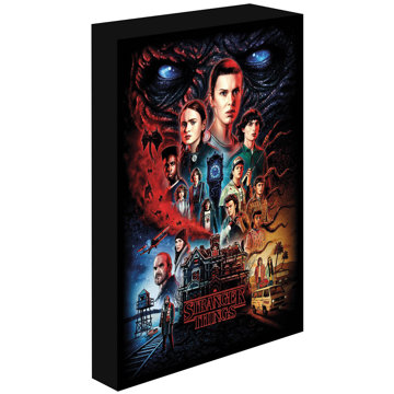 Stranger Things, 30 × 40 cm - LED világítás