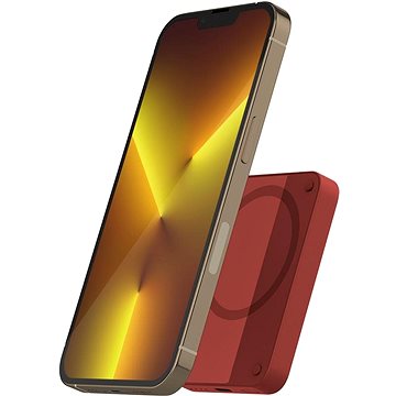 Epico 4200mAh, vezeték nélküli, MagSafe - piros