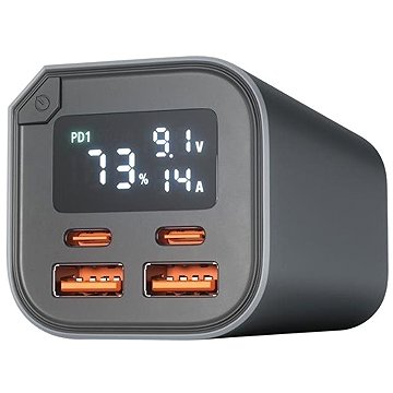 Epico PD 100 W, 20 000 mAh alumínium powerbank - űrszürke