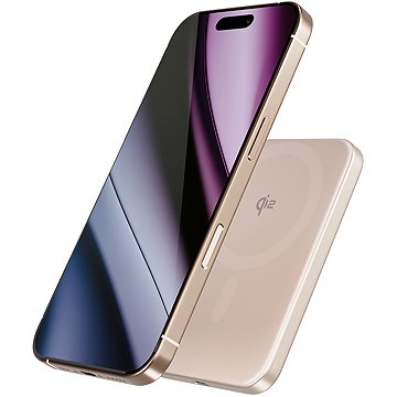 Epico UltraPack Qi2 Slim 5000mAh alumínium Mag+ vezeték nélküli powerbank EM51 – sivatagi titán