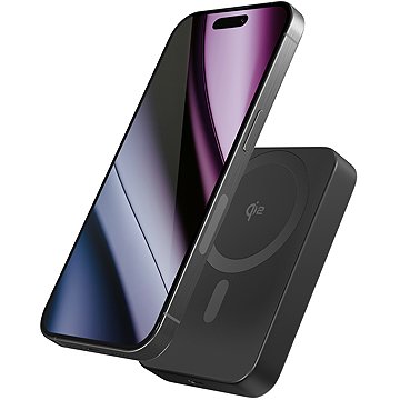 Epico UltraPack Qi2 10,000mAh alumínium Mag+ vezeték nélküli powerbank EM71 - fekete