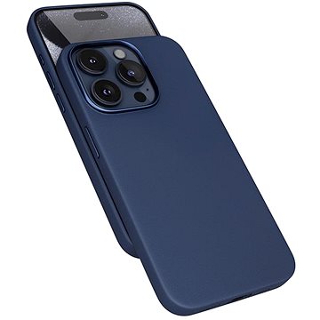 Epico Mag+ iPhone 15 Pro Max kék bőr tok