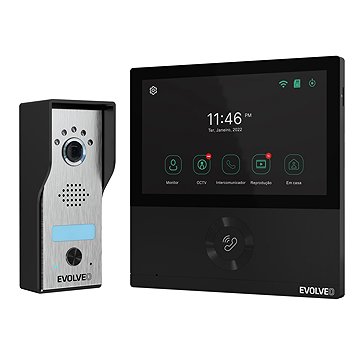 EVOLVEO DoorPhone AHD7, fekete monitor