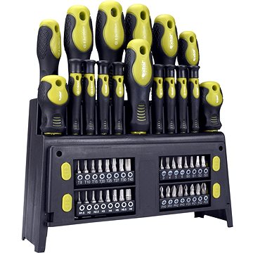 EXTOL Craft csavarhúzók bitekkel, CrV, 49 db