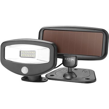 EXTOL Light Éjszakai készenléti LED lámpa, 100 lm, napelemes töltés + mozgásérzékelő