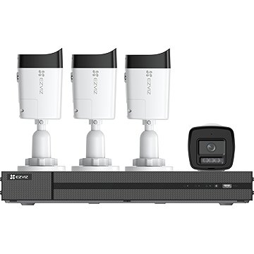 EZVIZ PoE X5K NVR KIT (8CH, 2TB) + 4× H3K 4K