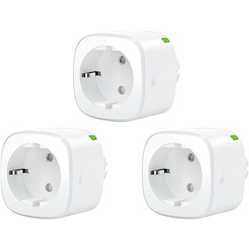 Eve Energy Smart Plug (Matter - compatible w Apple, Google, SmartThings & Amazon Alexa) (3-pack)