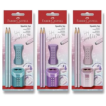 FABER-CASTELL Sparkle B, háromszögletű, véletlenszerű szín - 2 db