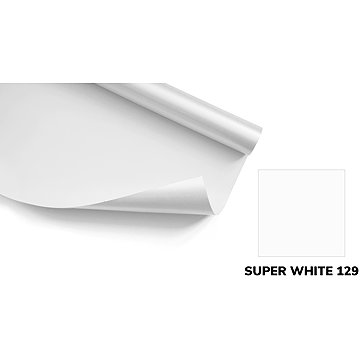 BD SUPER WHITE, fehér papír háttér, 2,72 × 11 m