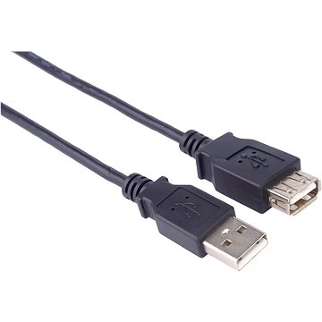 PremiumCord USB 2.0 hosszabbító 2 m fekete - Adatkábel
