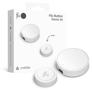 Flic Button - kezdőcsomag, fehér