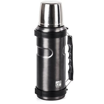 G21 1000 ml, ivópalack fogantyúval, acélszürke