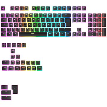 Glorious Aura V3 Keycaps Black - UK English - Retail - UK