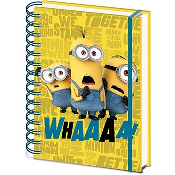 Minions The Rise Of Gru: Whaaaa - zápisník v kroužkové vazbě