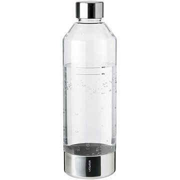 Stelton BRUS Szódagép palack, 1,15 l, átlátszó-fekete