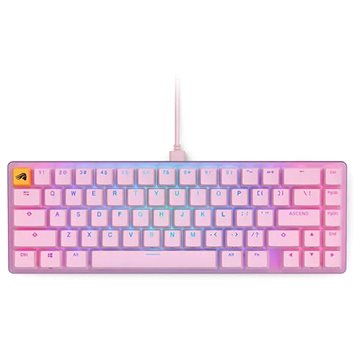 Glorious GMMK 2 Compact Keyboard - Fox Switches, ANSI-Layout, rózsaszín
