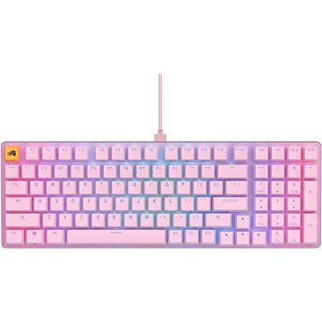 Glorious GMMK 2 Full-Size Keyboard - Fox Switches, ANSI-Layout, rózsaszín