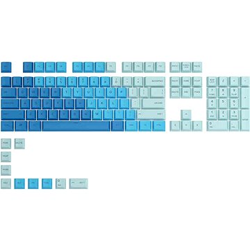 Glorious GPBT Keycaps - 114 PBT, ANSI, US-Layout, Caribbean Ocean