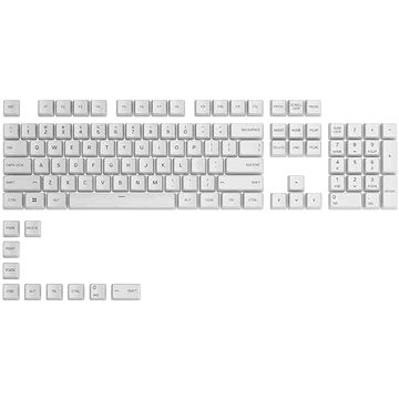 Glorious GPBT Keycaps - 114 PBT, ANSI, US-Layout, Arctic White