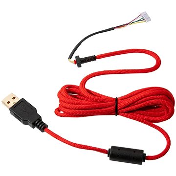 Glorious PC Gaming Race Ascended Cable V2 - Crimson Red