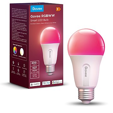 Govee Smart RGBWW 12W - 85W, 1200lm, E27, Long Life